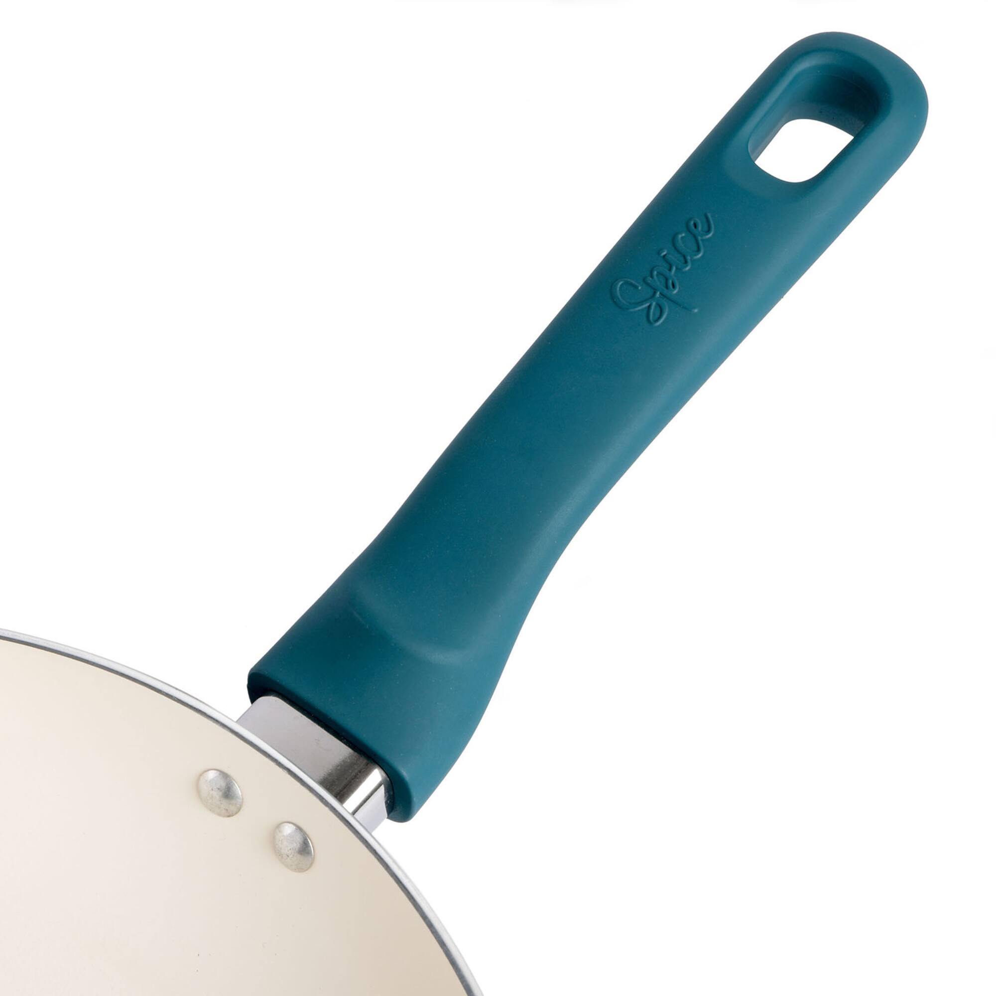 Spice by Tia Mowry Savory Saffron 2 Piece Ceramic Nonstick Aluminum Frying Pan Set